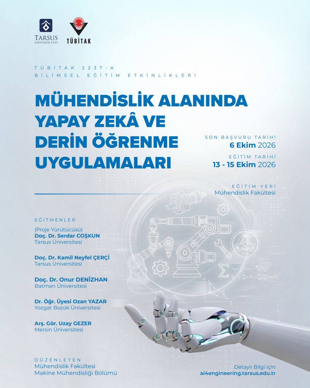 Mühendislik Alanında Yapay Zeka ve Derin Öğrenme Uygulamaları
